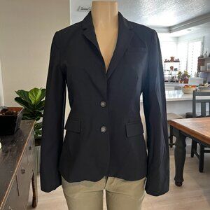 Banana Republic Wool Blend Blazer / Black with steel grey lining